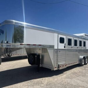 2020 Bloomer 4 Horse Stock Combo Horse Trailer