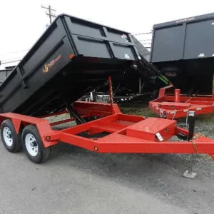 BWise 6 x 10 Low Profile Dump Trailer Combo Gate and Ramps