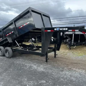 BWise 7 x 16 Gooseneck Dump Trailer – High Sides