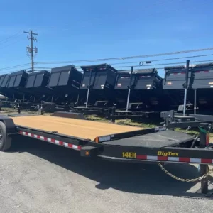 Big Tex 7 x 22 Low Profile Equipment Trailer Mega Ramps
