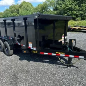 Big Tex 7 x 14 Low Profile Dump Trailer – 4′ Solid Steel Sides