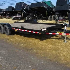 Big Tex 83″ x 20′ Wood Deck Open Car Trailer 10K GVW