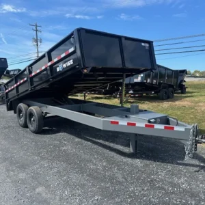 BWise 7 x 16 Deckover Dump Trailer Fold Down Sides
