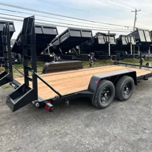 BWise 7 x 16 Low Profile Equipment Trailer Ladder Ramps