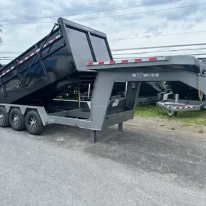BWise 7 x 16 Gooseneck Tri-Axle Dump – Ultimate Dump Trailer