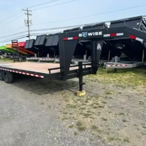 BWise 8.5 x 24 Gooseneck Equipment Trailer Ladder Ramps
