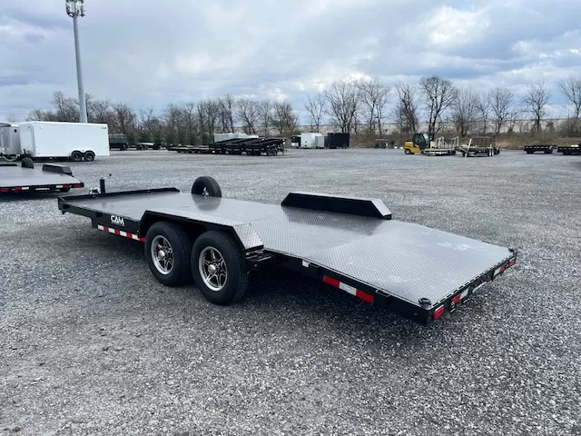 CAM Superline 7 x 20 Steel Deck Car Hauler Aluminum Wheels - Image 3