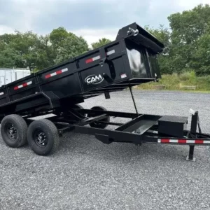 CAM Superline 7 x 14 HD Low Profile Dump Trailer Scissor Lift