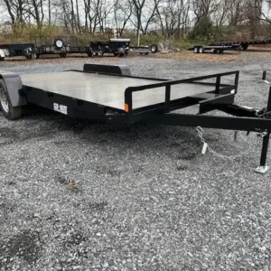 Car Mate 7 x 18 Open Car Trailer Full Steel Deck