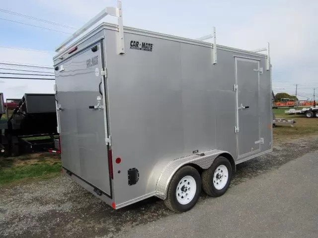 Car Mate 7 x 14 Enclosed Contractor Trailer - Image 4