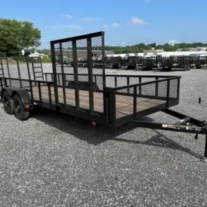 Carry-On 7 x 20 Landscape Utility Trailer – Mesh Sides & ATV Gate