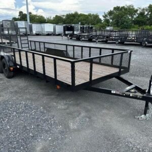 Carry-On 7 x 20 Landscape Utility Trailer – Mesh Sides