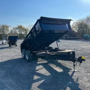 Premier 7 x 12 Low Profile Dump Trailer Combo Gate and Ramps