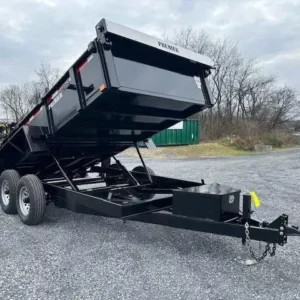 Premier 7 x 14 Low Profile Dump Trailer Combo Gate and Ramps