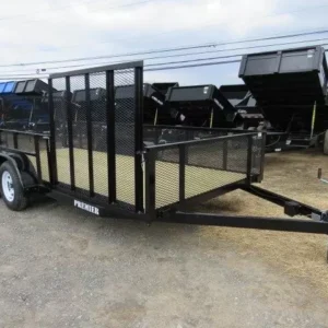 Premier 7 x 16 Landscape Utility Trailer – Mesh Sides & ATV Ramp