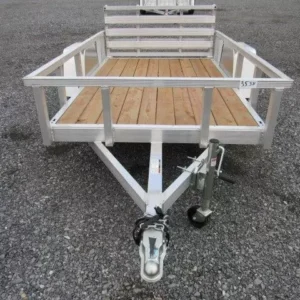 Sport Haven 5×8 Aluminum Utility Trailer – Bi-Fold Ramp Gate