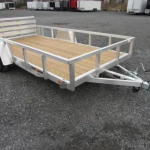 Sport Haven 6×12 Aluminum Utility Trailer – Bi-Fold Ramp Gate