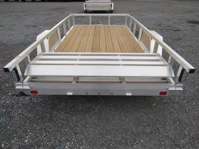 Sport Haven 6×12 Aluminum Utility Trailer – Bi-Fold Ramp Gate - Image 5