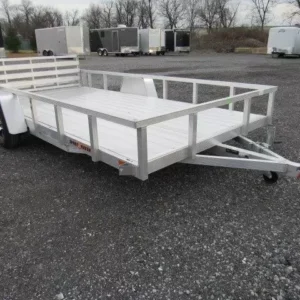 Sport Haven 7×14 Aluminum Landscape Utility Trailer – Deluxe