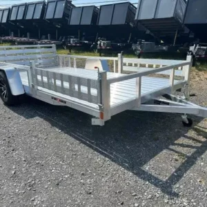 Sport Haven 7×14 Aluminum Utility Trailer – Side ATV Ramps
