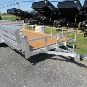 Sport Haven 7×14 Aluminum Utility Trailer – Side ATV Gate