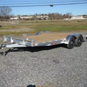 Sport Haven 7×18 Aluminum Car Trailer Wood Deck